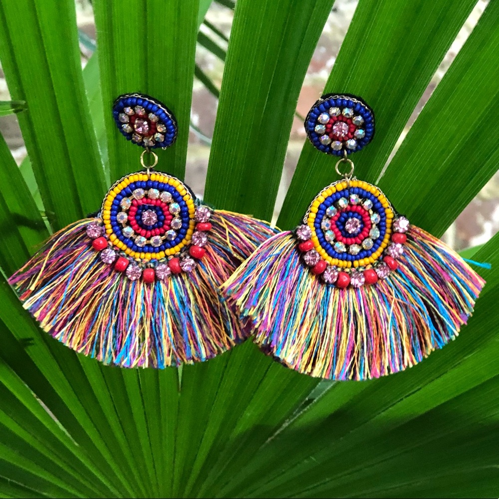 Multi-color Festive Earrings